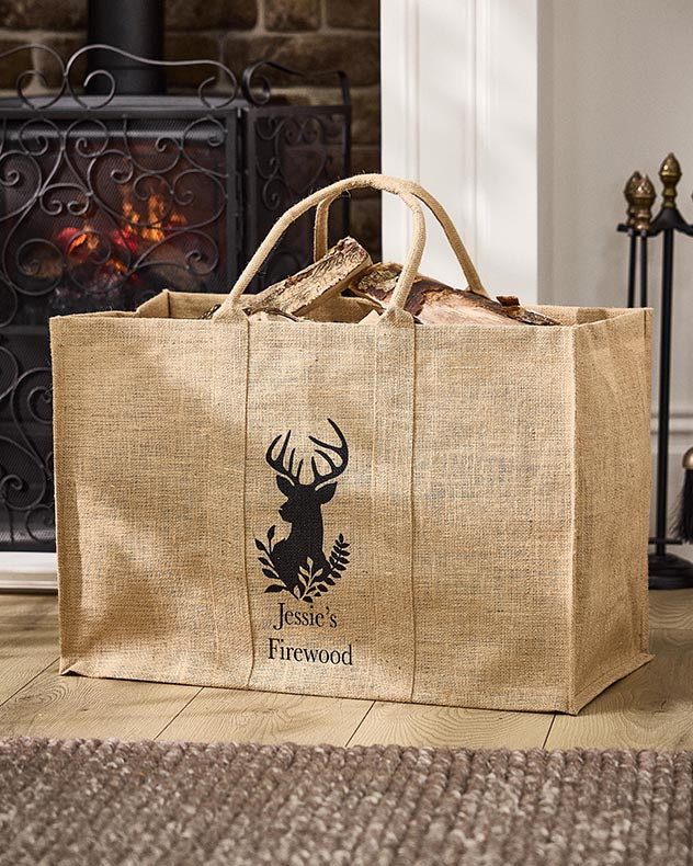 Personalised Fireside Stag Storage Bag - Image 3