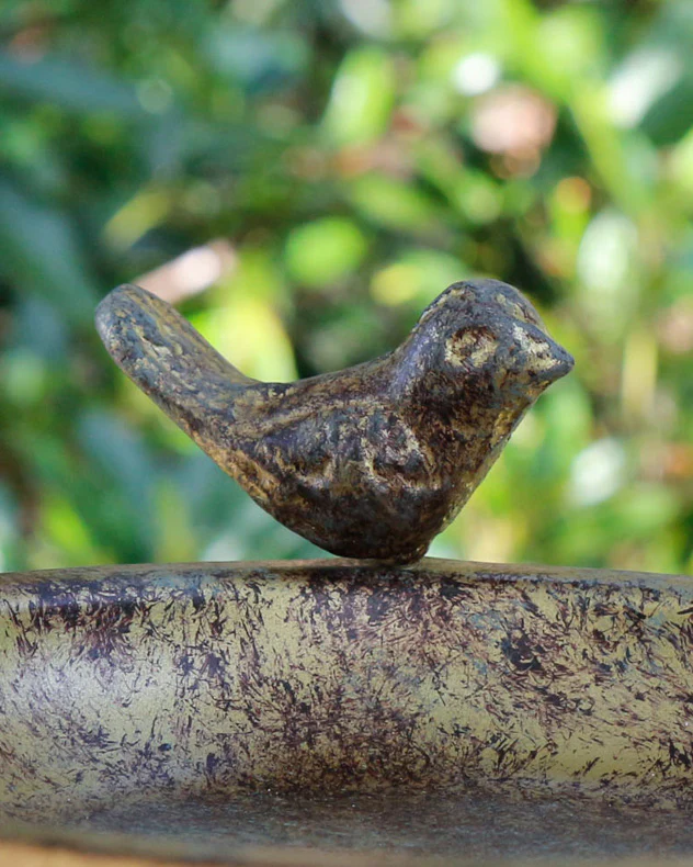 Personalised Brass Heart Bird Feeder - Image 3