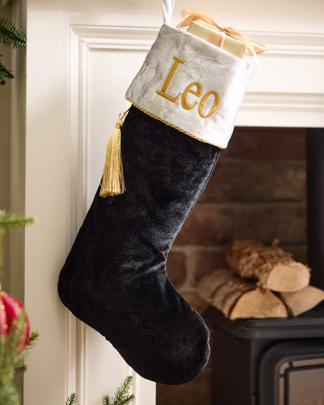 Personalised Kensington Velvet Stockings - Image 3
