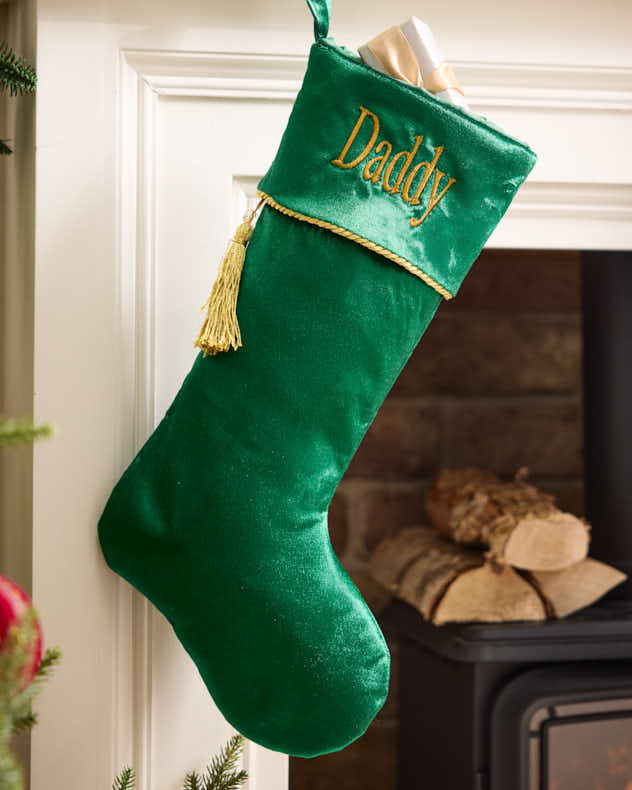 Personalised Kensington Velvet Stockings - Image 4