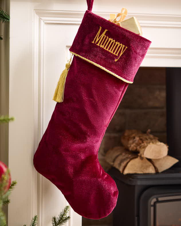 Personalised Kensington Velvet Stockings - Image 5