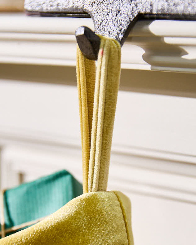 Personalised Knightsbridge Gold Velvet Stocking - Image 4