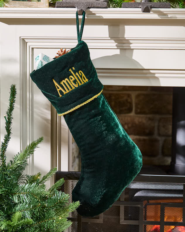 Personalised Knightsbridge Velvet Stockings - Image 4