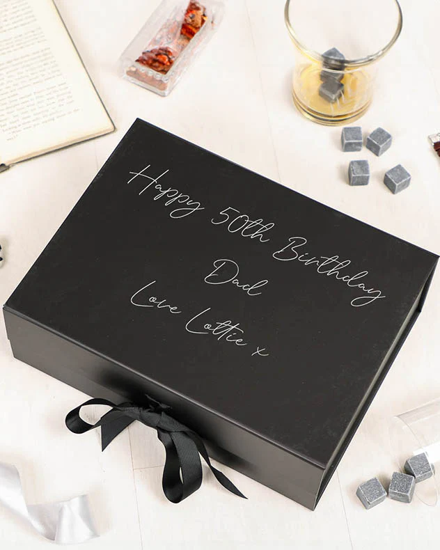 Personalised A4 Black Gift Box - Image 3