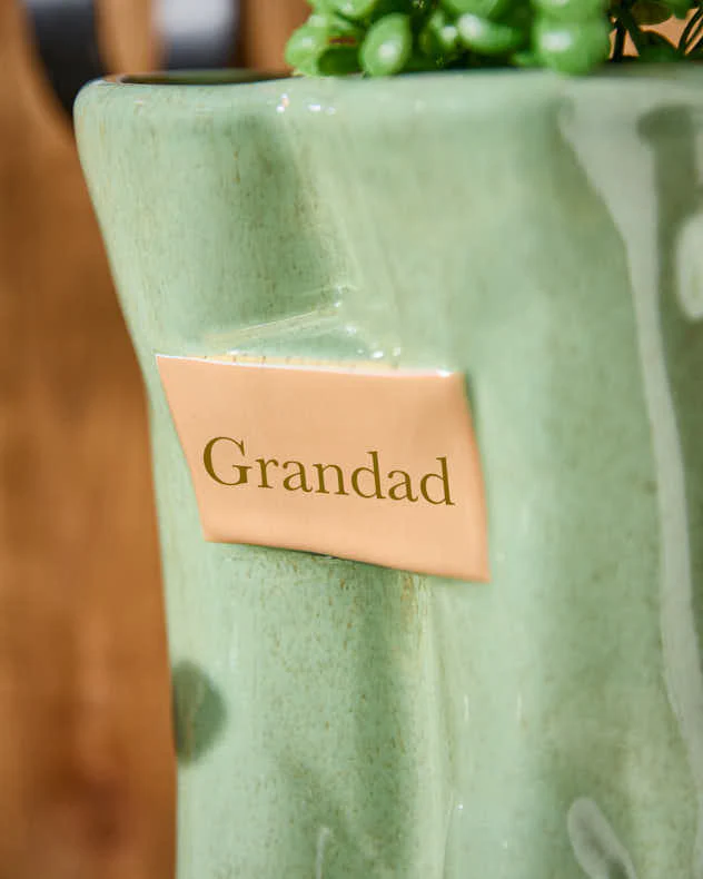 Personalised Sage Green Wellington Planter Gift Set - Image 5