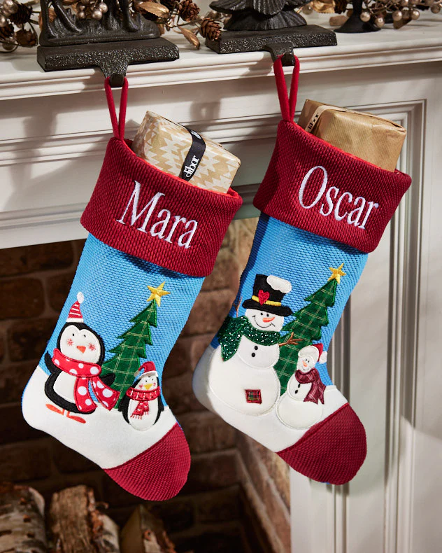 Personalised Penguin Christmas Stockings