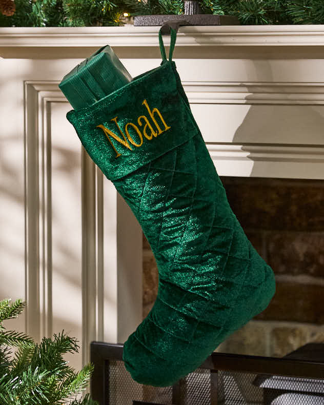 Personalised Quilted Velvet Stocking Collection - Image 4