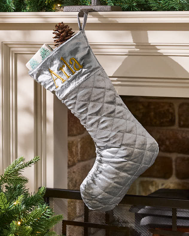 Personalised Quilted Velvet Stocking Collection - Image 5