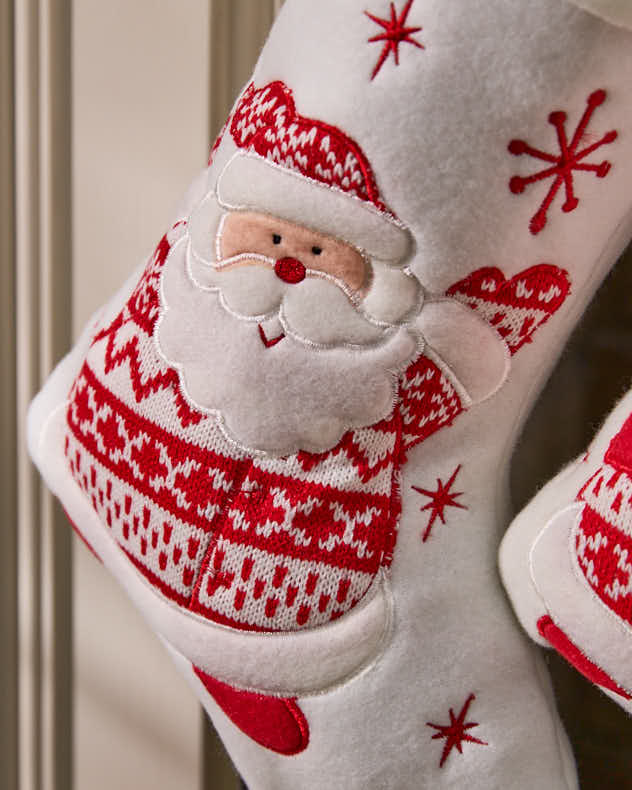 Personalised White Christmas Stockings - Image 5