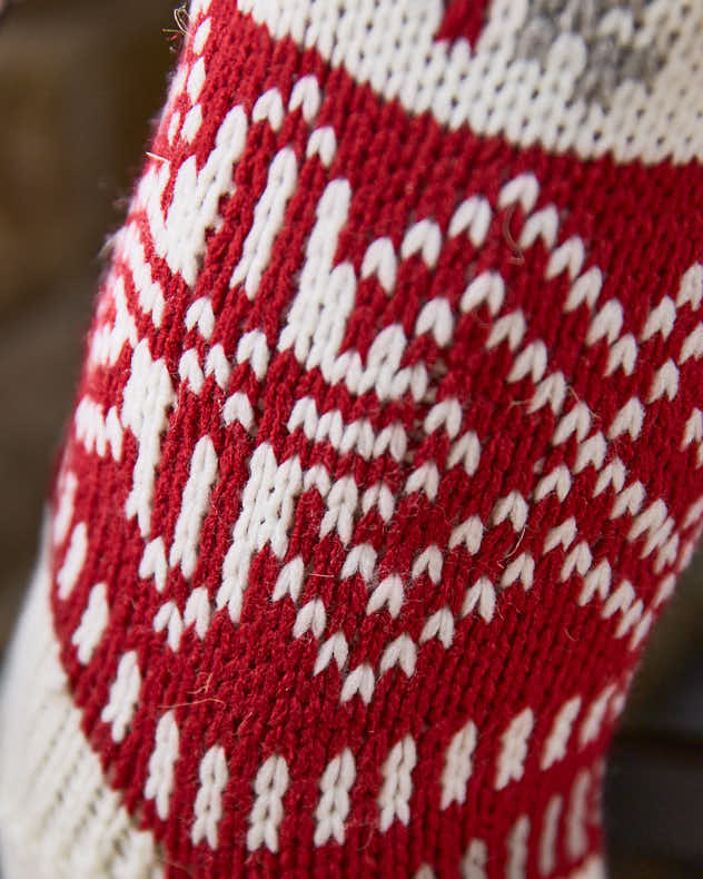 Personalised Fair Isle Knitted Stockings - Image 4