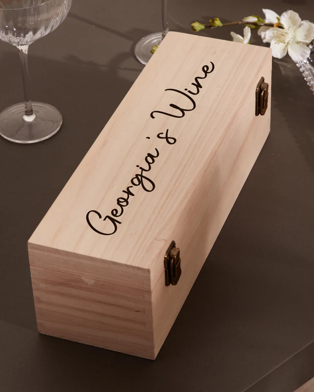 Personalised Wooden Bottle Gift Box - Image 3