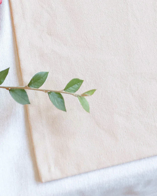 Plain Chambray Cotton Table Runner - Image 3