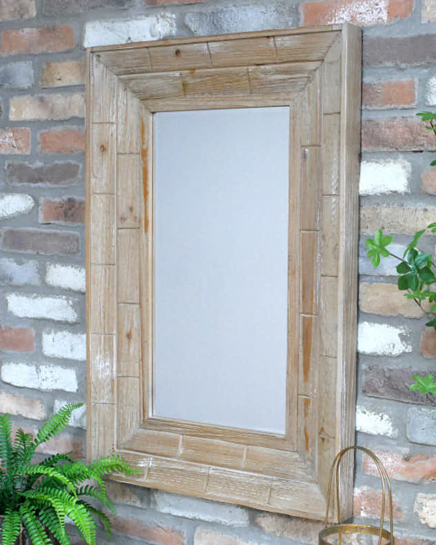 Portrait Wooden Framed Wall Mirror 90cm x 60cm - Image 3
