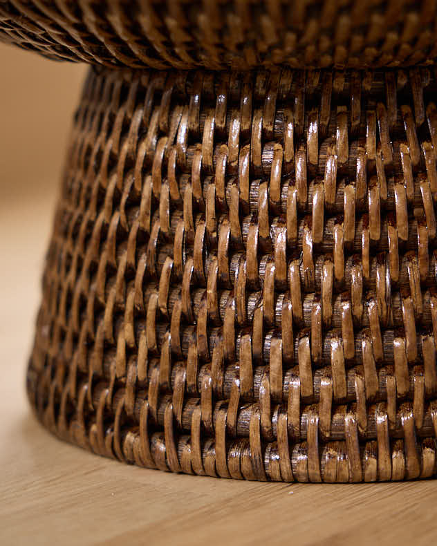 Brown Rattan Fruit Bowl - Image 3