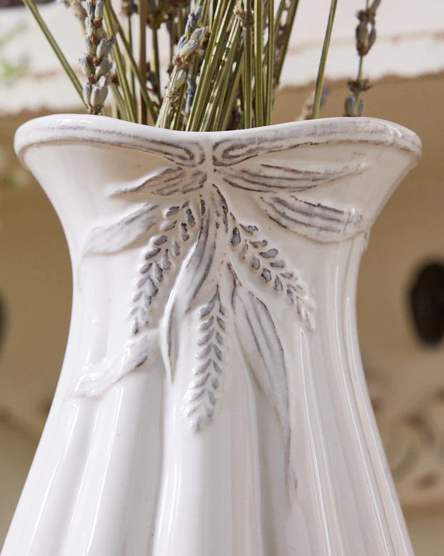Radway White Tall Vase - Image 2