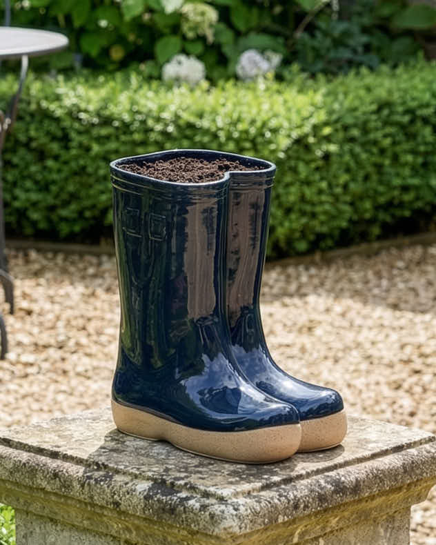 Small Rainbow Wellington Boot Planter Collection - Image 4