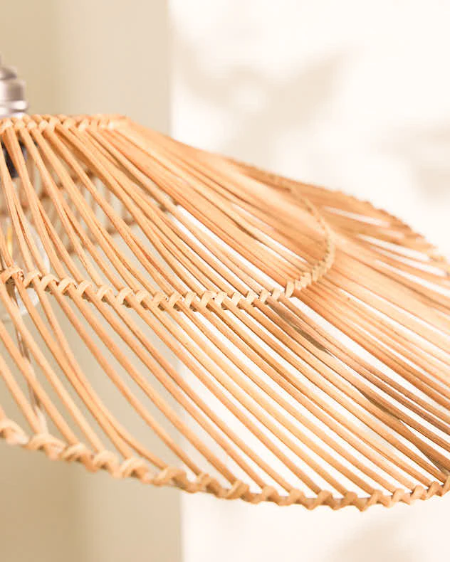 Rattan Curved Easy Fit Ceiling Shade - Image 4