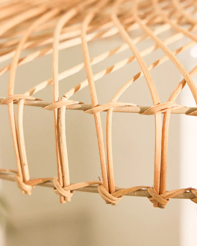 Rattan Flush Wide Easy Fit Ceiling Shade - Image 4