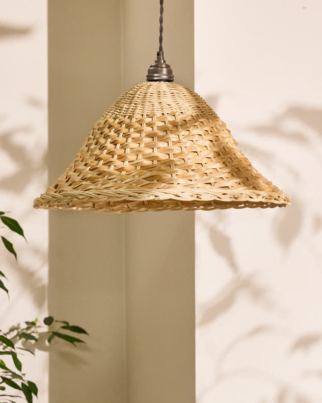Rattan Two Tone Easy Fit Ceiling Shade - Image 3