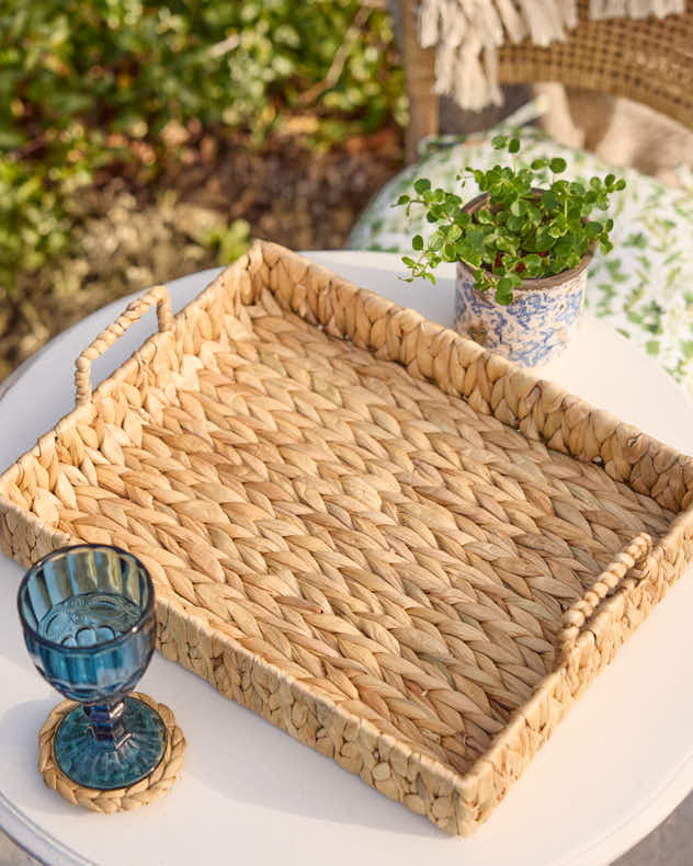 Rectangular Water Hyacinth Tray - Image 3
