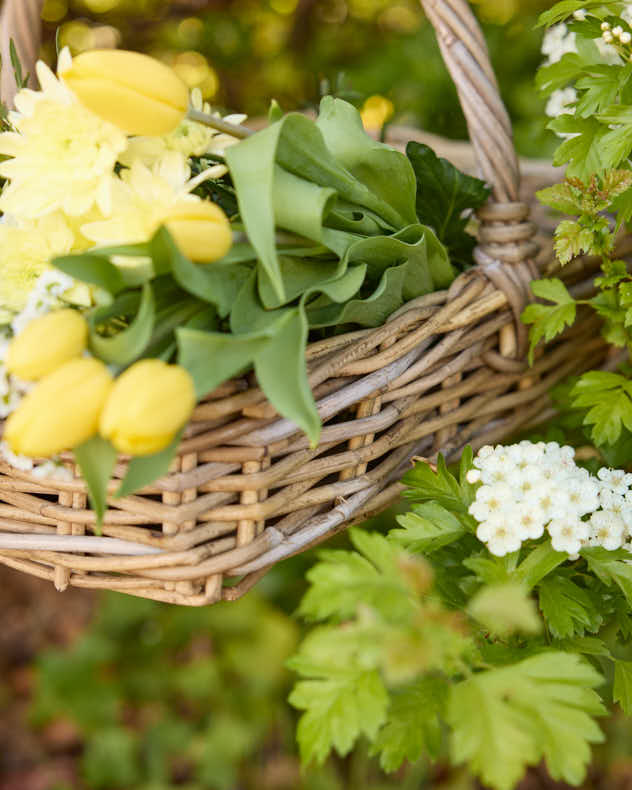 Rectangular Wicker Flower Trug - Image 5