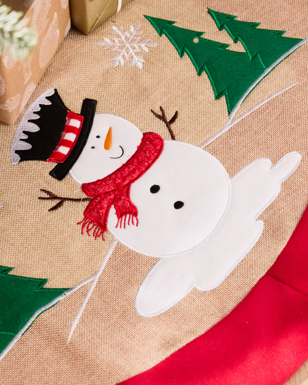 Red Festive Friends Tree Skirt - Image 2