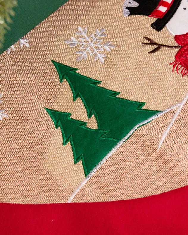 Red Festive Friends Tree Skirt - Image 3