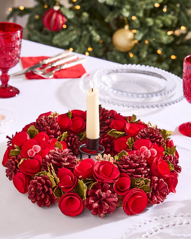 Red Rose Table Centrepiece - Image 2