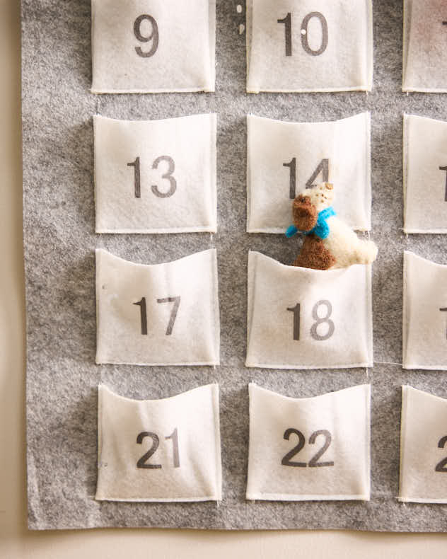 Grey Reindeer and Snowman Advent Calendar - Image 3