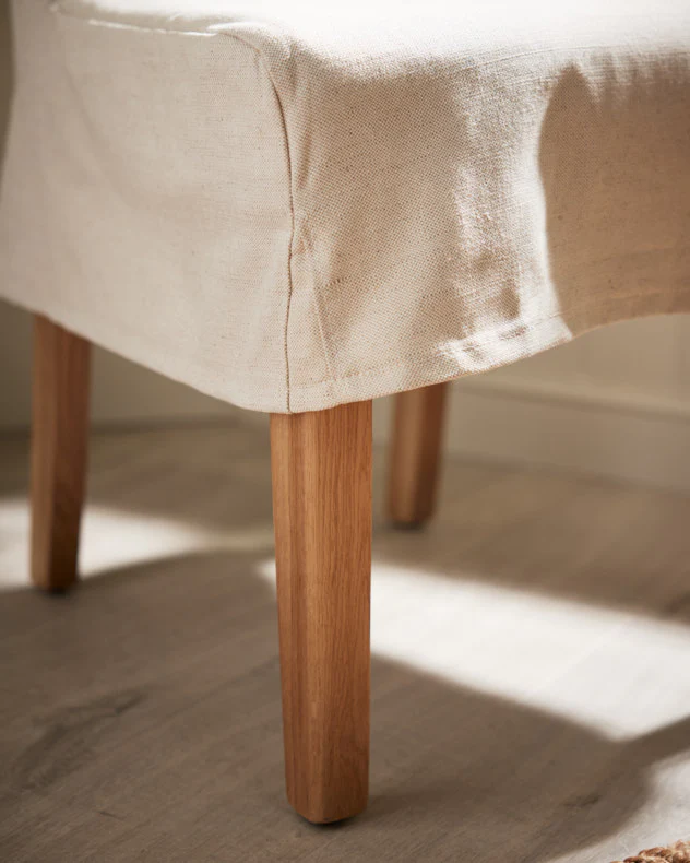 Set of 2 Natural Dining Chairs - Image 5