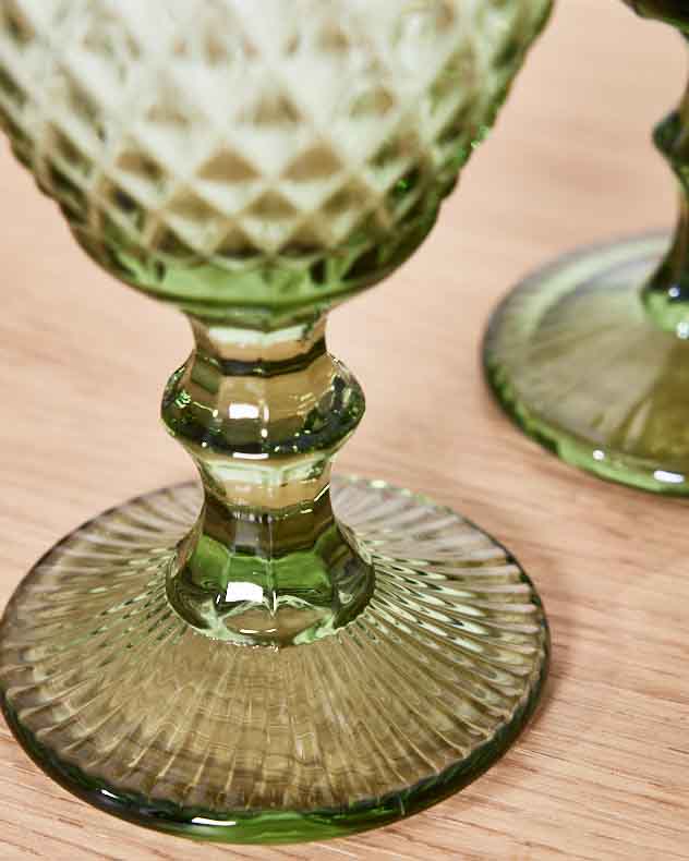 Rococo Green Wine Goblet - Image 4