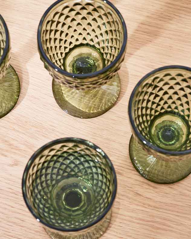 Rococo Green Wine Goblet - Image 5