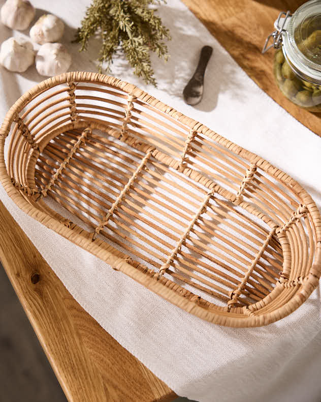 Roscoe Long Rattan Basket - Image 3