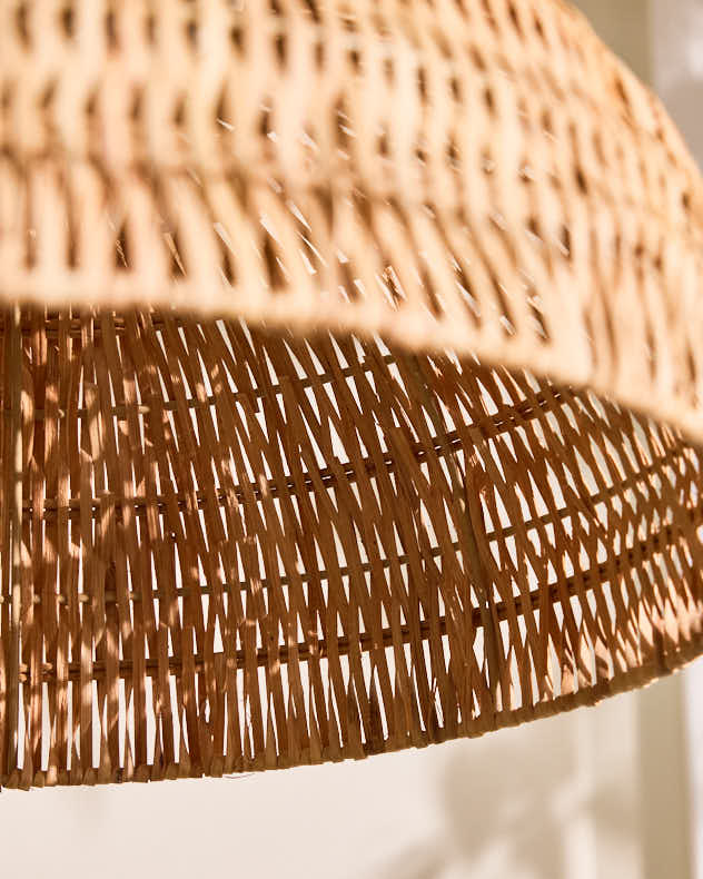 Roscoe Rattan Large Dome Easy Fit Ceiling Shade - Image 2