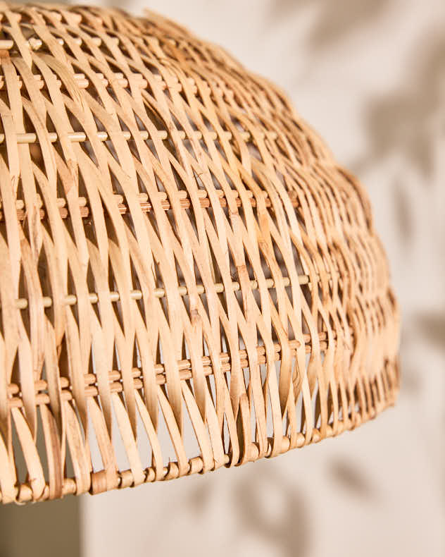 Roscoe Rattan Large Dome Easy Fit Ceiling Shade - Image 4