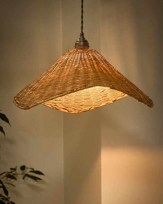 Roscoe Rattan Scalloped Easy Fit Ceiling Shade - Image 3