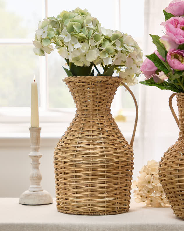 Roscoe Rattan Urn Vase - Image 3