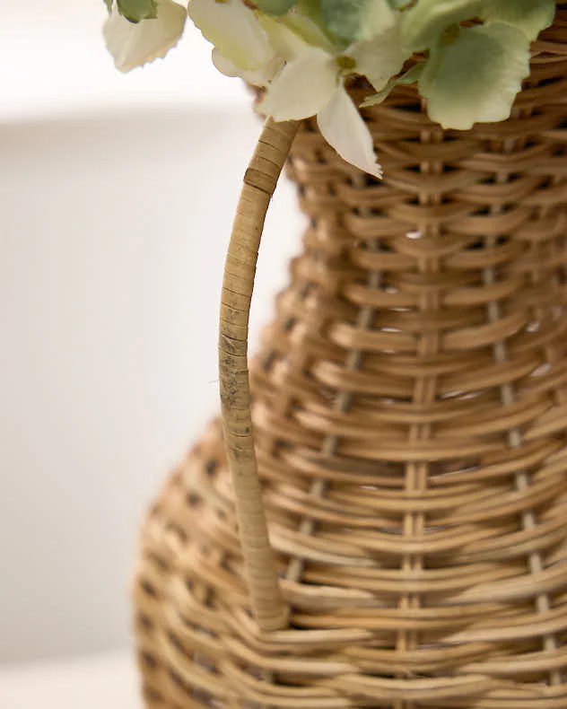 Roscoe Rattan Urn Vase - Image 4