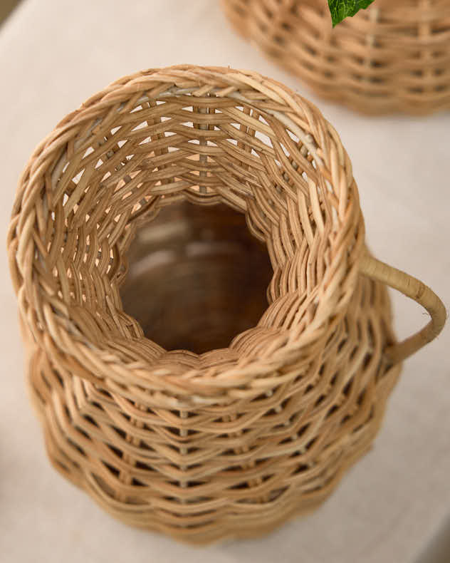 Roscoe Rattan Urn Vase - Image 5