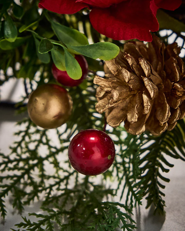 Rosebrook Pine Triple Pillar Candle Holder - Image 4