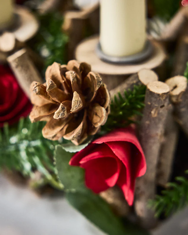 Rosy Woodland Candlestick Holder - Image 3