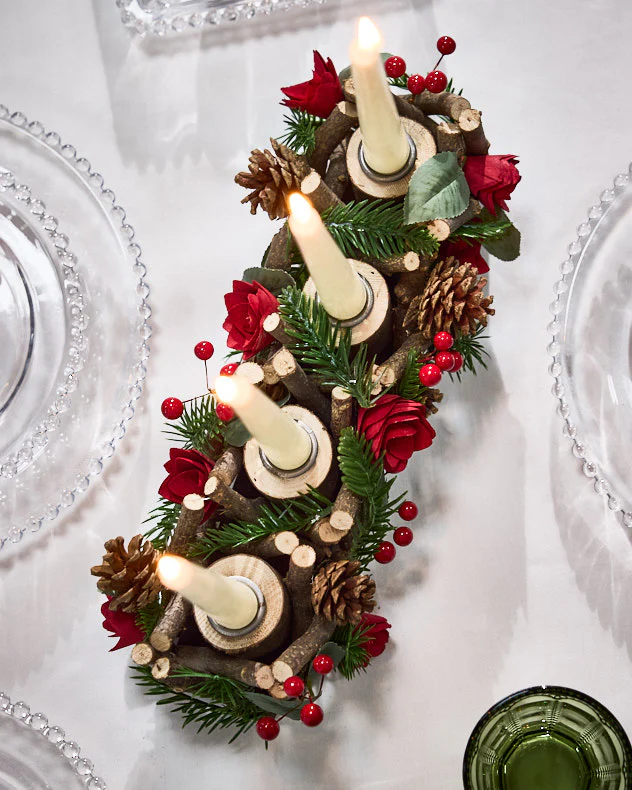 Rosy Woodland Candlestick Holder - Image 5