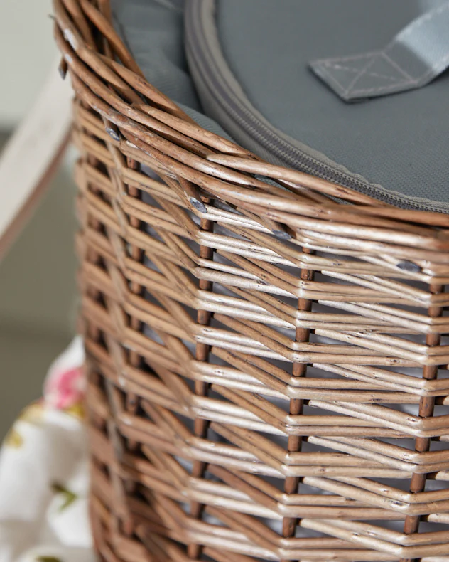 Grey Picnic Cooler Basket - Image 3