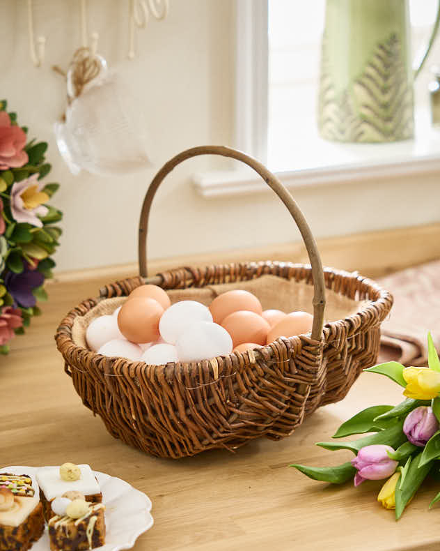 Round Willow Trug Basket - Image 6