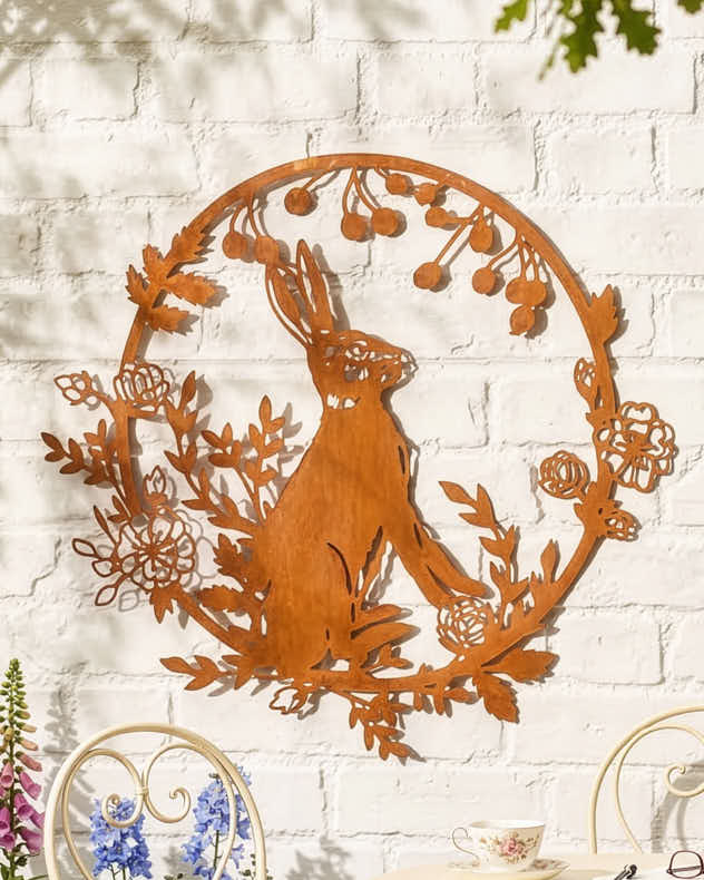 Rustic Hare Wall Decoration