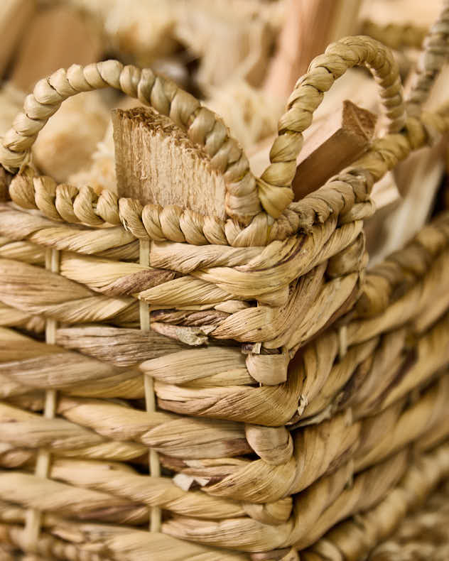 Scalloped Fireside Storage Baskets - Image 6