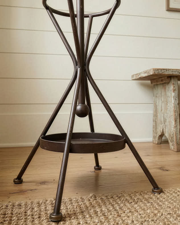 Scroll Iron Coat Stand - Image 3
