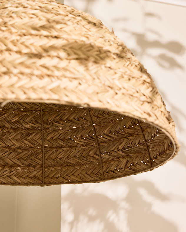 Seagrass Plaid Dome Easy Fit Ceiling Shade - Image 2