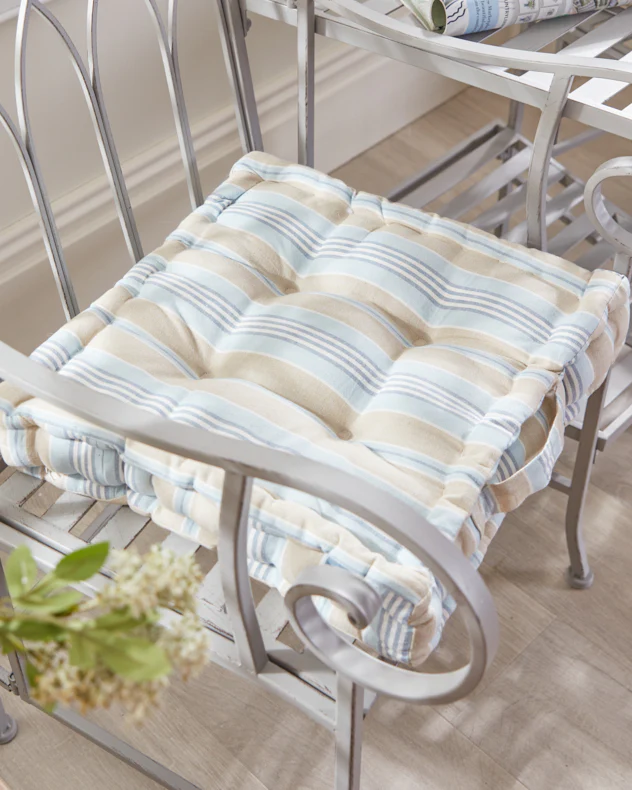 Set of Oxford Stripe Box Cushions