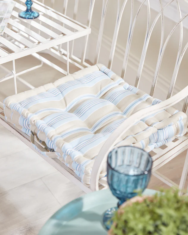 Set of Oxford Stripe Box Cushions - Image 2